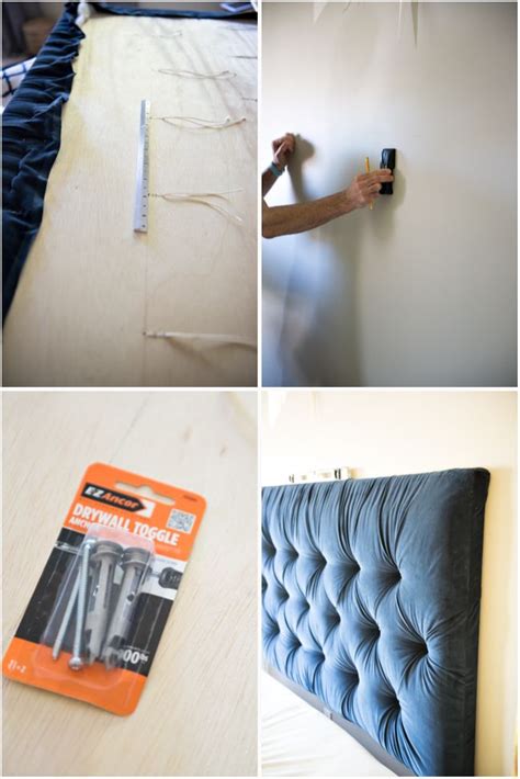 how to redo a metal headboard with fabric|tufted headboard diy.